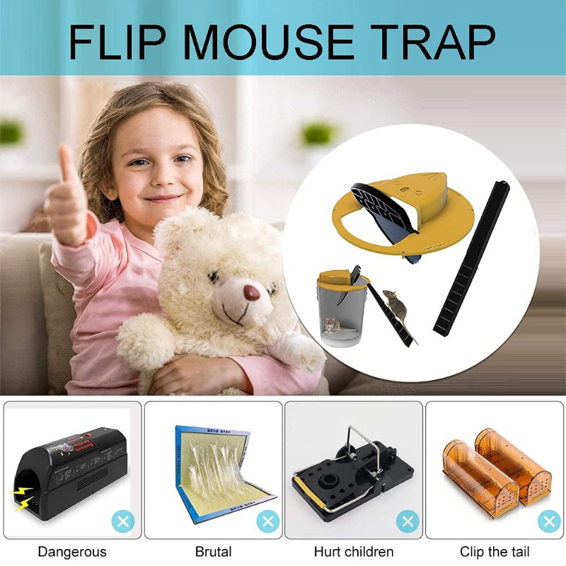 Reusable Smart Slide Bucket Lid Mouse Rat Trap
