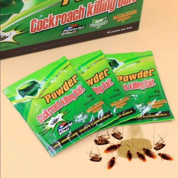 10 Packs Green Leaf Powder Cockroach Bait
