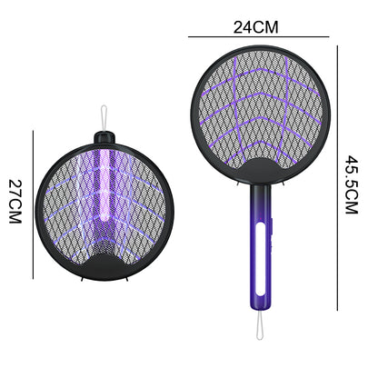 3 In 1 Foldable Electric Mosquito Swatter