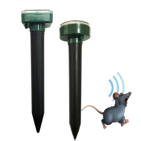 Outdoor Ultrasonic Solar Powered Mouse Mole Pest Rodent Repellent